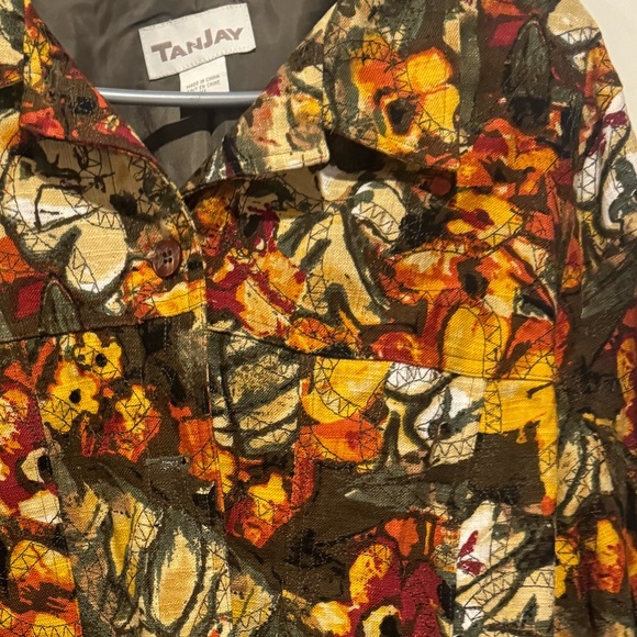 Floral jacket long sleeve size XL - Picture 4 of 6